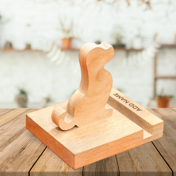 Wooden Mobile Stand - Customize With Name-3