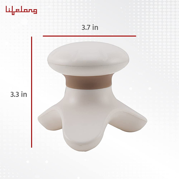 Lifelong LLM09 Battery Powered Mini Head and Body Massager- Brown-1