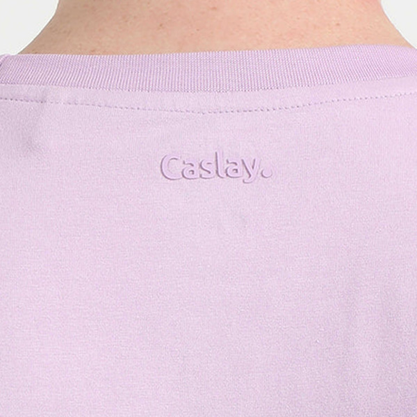 Caslay Organic Crew Neck T-Shirt (Lavender)-4