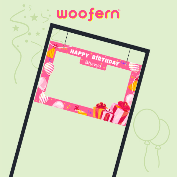 Pink-themed Custom Selfie Photo Booth Design - Size-3*2 ft-2