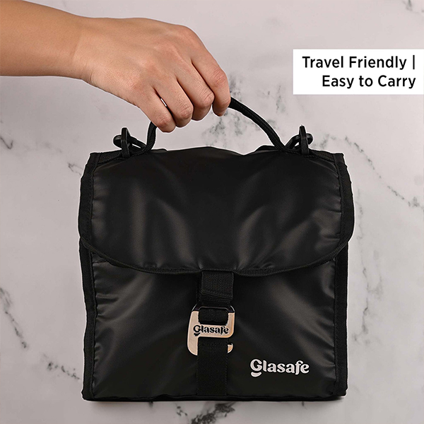 Glasafe Carry 'N' Go Office Combo with Lunch bag Set of 3 (Tiffin: 320mlx1 + 520mlx1) - Tranquil Teal-0