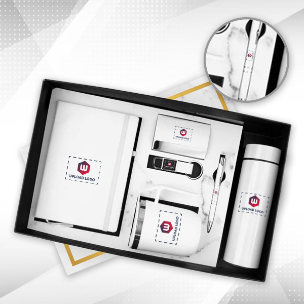 High-End 6-in-1 Business Present Set (White)