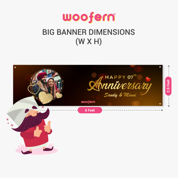 Truly unforgettable Anniversary personalized banner!-2