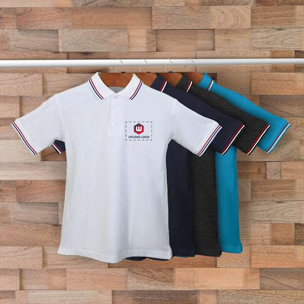 AWG Sport Giza Polo T-shirt for Men Navy Blue – Custom Logo Left Chest-4