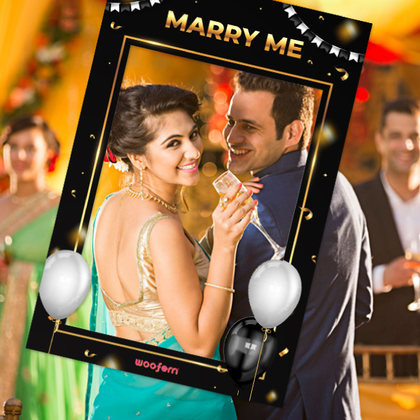 Marry Me Proposal Photo Booth Frame-0