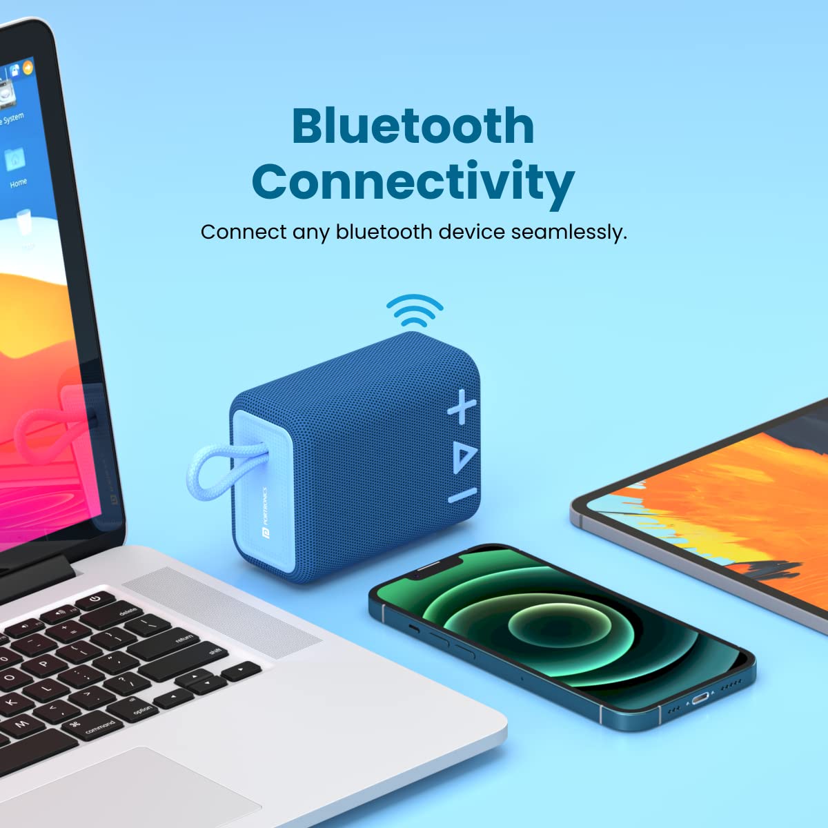 Portronics Breeze 4 Portable 5W Speaker with Mic, 8Hrs Playback (Blue)-5