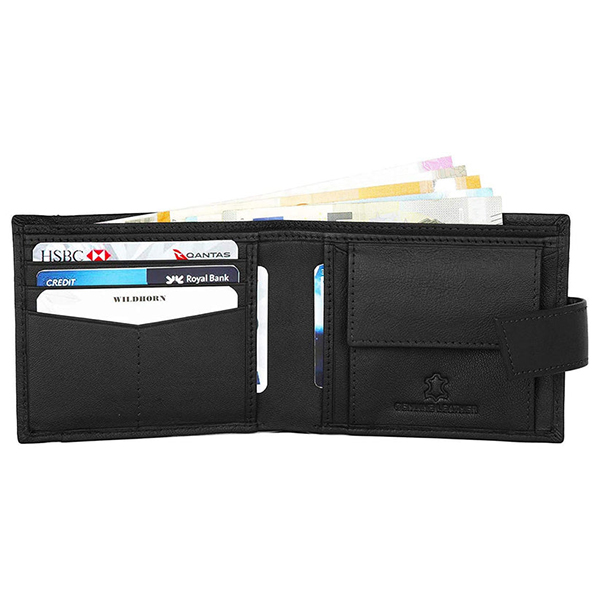 WILDHORN NOGALES Leather Wallet & Belt Gift Set (Black)-2