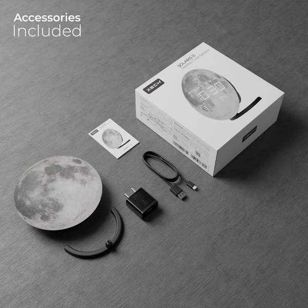 XECH Solaris X (Moon) Desktop Clock Speaker-8