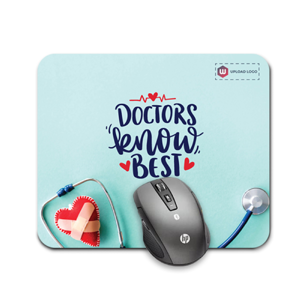 Doctor Knows Best Printed Mouse Pad with Customized Logo-1