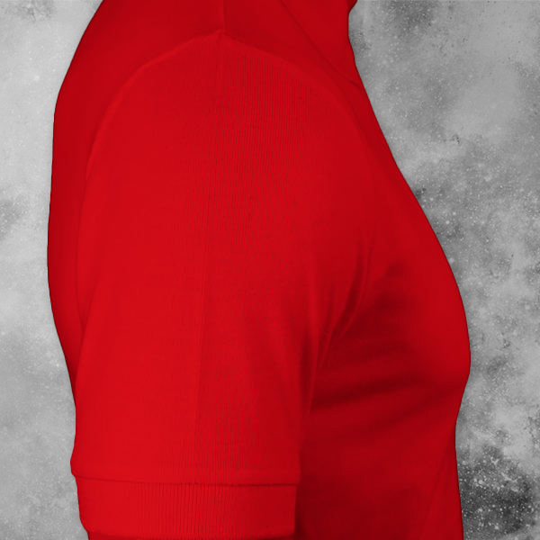 Scott Young Polo T-shirt for Men Red - Custom Logo Left Chest-2