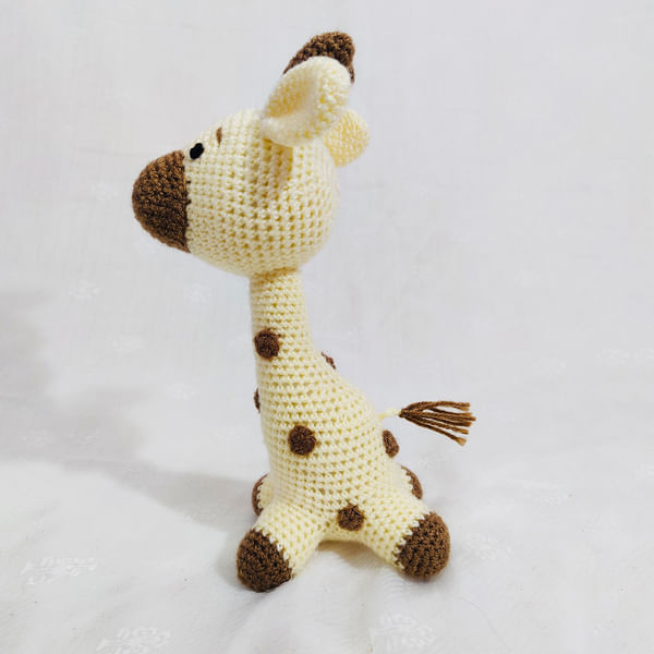 Handcrafted Crochet Baby Giraffe Toy-1