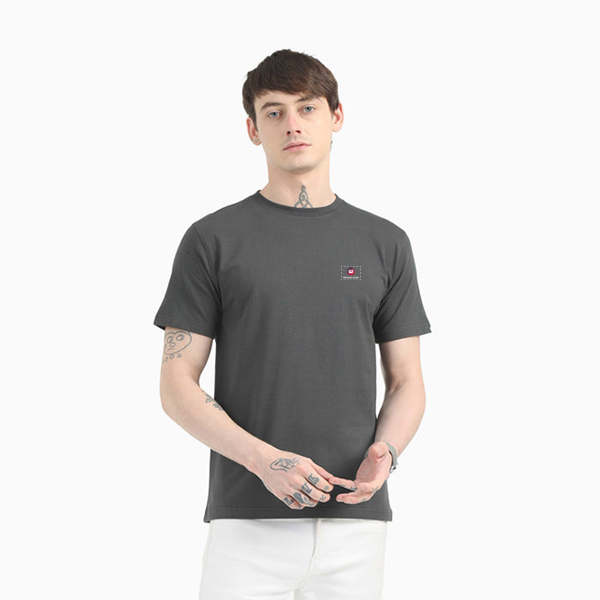 Caslay Organic Crew Neck T-Shirt (Carbon Grey)