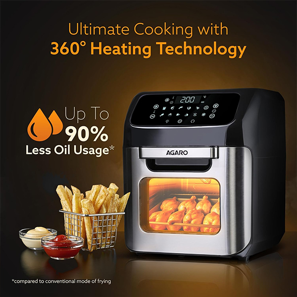 AGARO Regency Air Fryer 12L– 1800W Multi-Function Oven-2