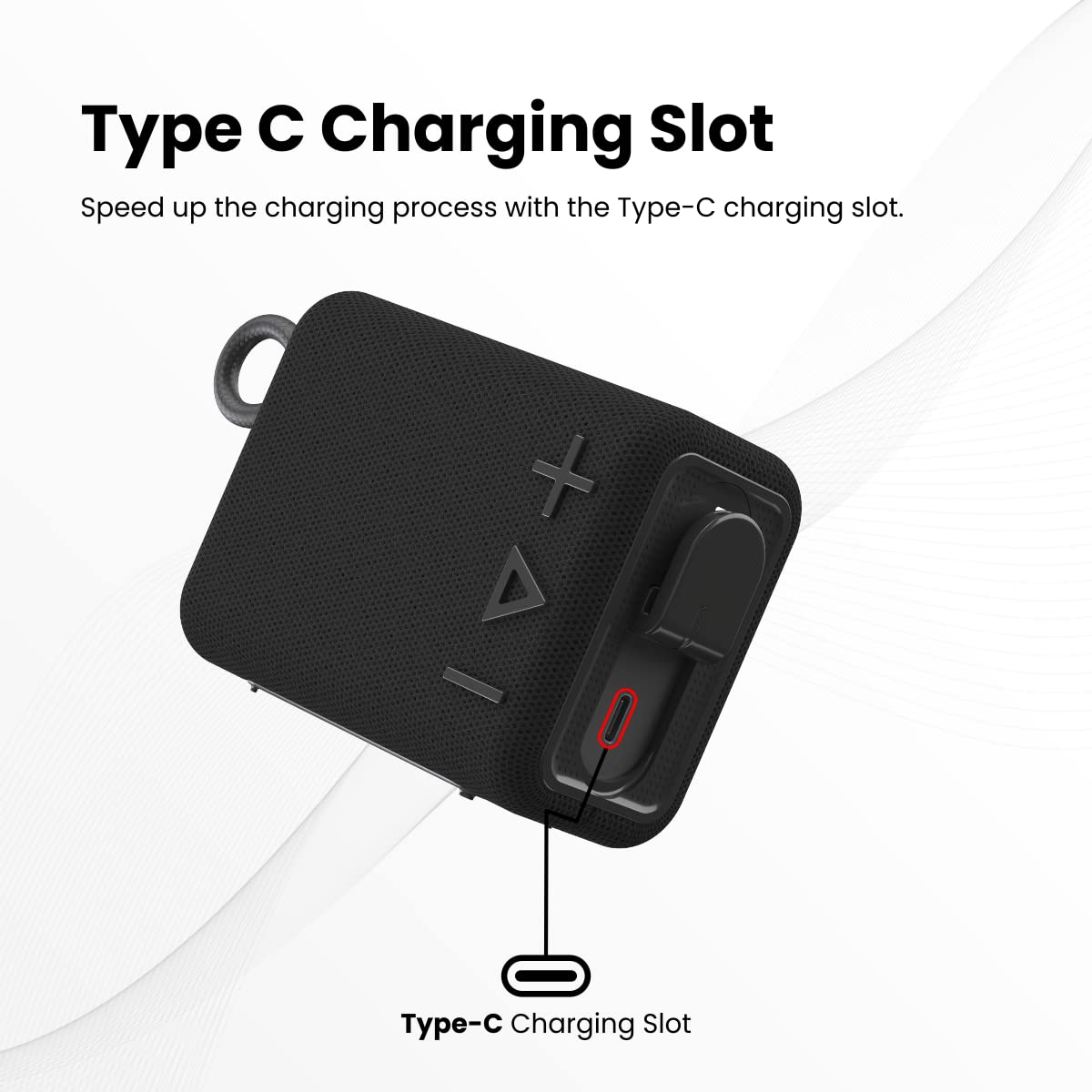 Portronics Breeze 4 Portable 5W Speaker with Mic, 8Hrs Playback (Black)-7