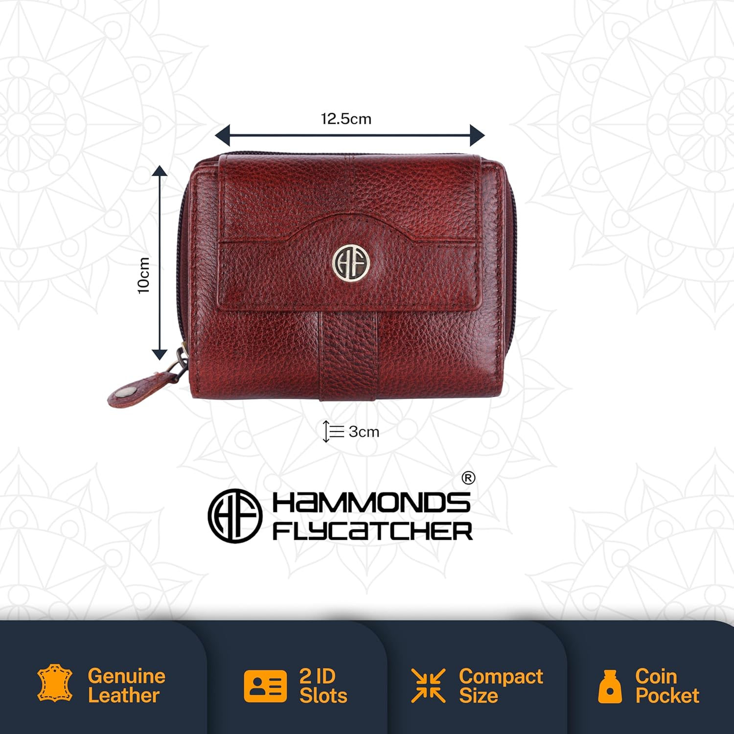 HF Genuine Leather Executive Gift Set | 5-in-1 Mega Combo for Men & Women (Brown)-3