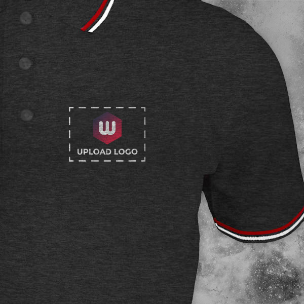AWG Sport Giza Polo T-shirt for Men Charcoal Grey – Custom Logo Left Chest & Right Arm-1