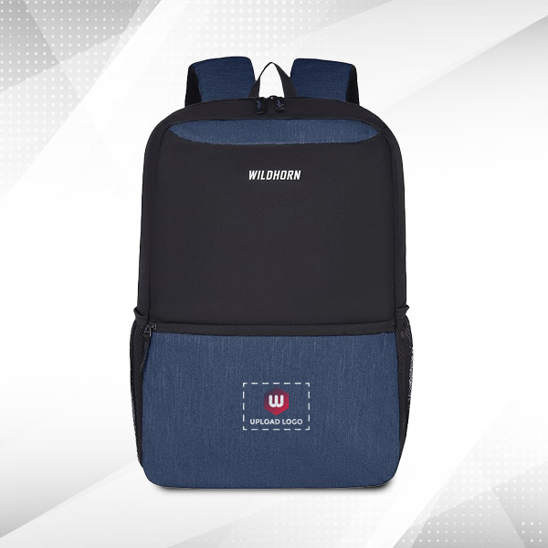 WILDHORN Brussels Laptop Backpack for Corporate (Navy Blue)-0
