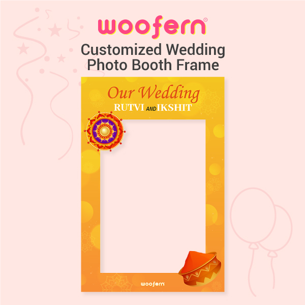 Customized Wedding Photo Booth Frame