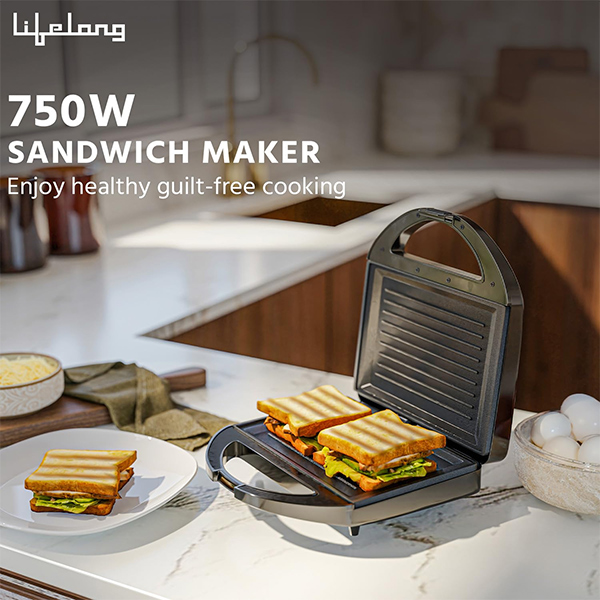 Lifelong LLSM120G Sandwich Griller, Classic Pro 750 W Sandwich Maker-2
