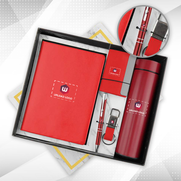 Elegant 5-in-1 Employee Appreciation Kit (Red)