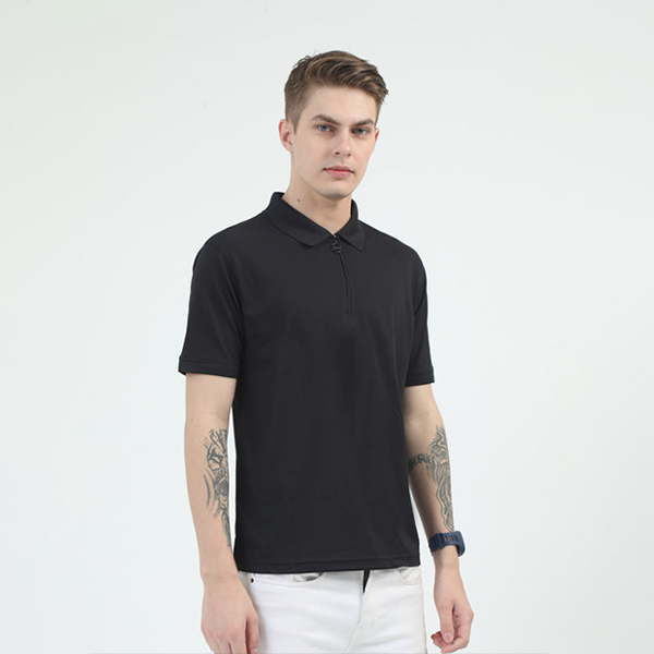 Caslay Quick Dry Polo T-Shirt (Black)-2