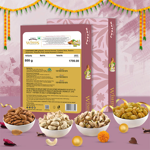 Nutraj Wishes Classic Fusion Diwali Gift Box 800g-1