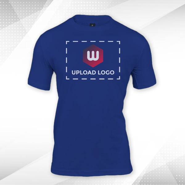 Skinta Fit Half Sleeve Round Neck T-Shirt for Men (Royal Blue) - Custom Logo