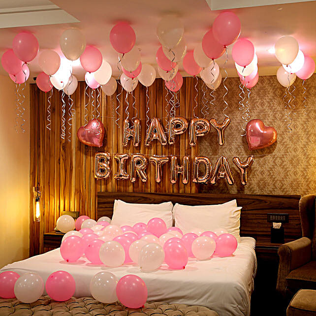 Birthday Rose Gold Theme Balloon Décor-1