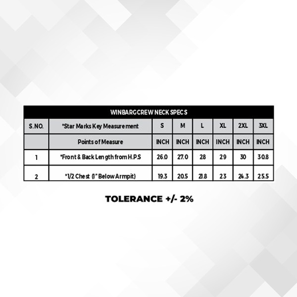 Winbarg Stretch Crew Neck - White T-Shirt-1