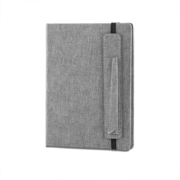 Personalized Employee Welcome Kit 2-in-1 Diary & Pen (Cotton Gray)-1