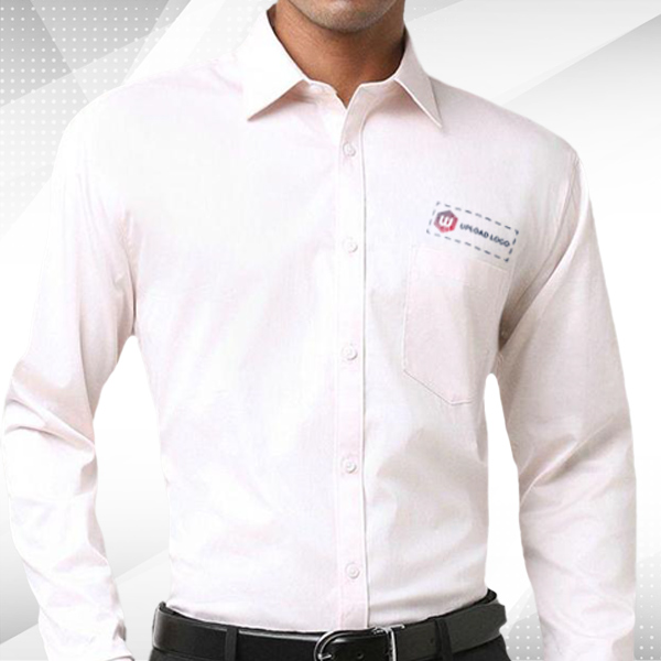 Jack & Jones Demian Shirt with Custom Logo - Barely Pink-1