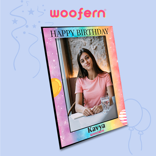 Customized table Top Photo Frame for Birthday-3