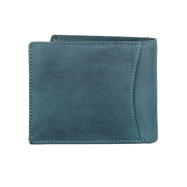 WILDHORN SANFORD Premium Leather Wallet, Keychain & Pen Gift Set for Men (Blue Hunter)-2