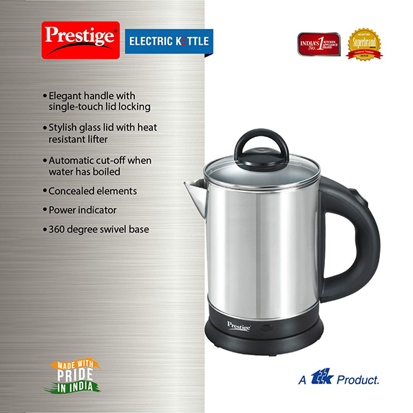 Prestige 1.7 Liters Electric Kettle(PKGSS 1.7)|1500W-2