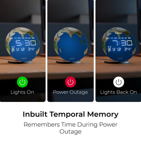 XECH Solaris X (Earth) Desktop Clock Speaker-6