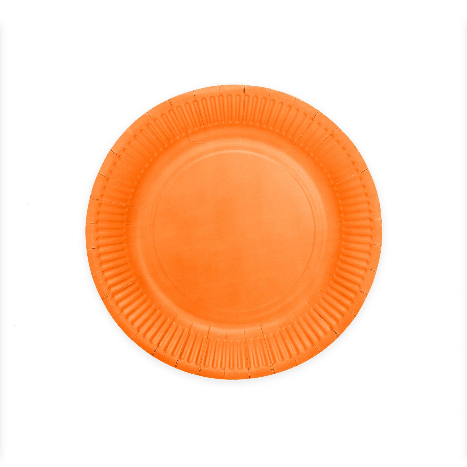 Premium Orange Paper Plates 9 Inches - 8 Pc