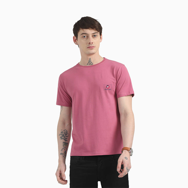 Caslay Organic Crew Neck T-Shirt (Red Violet)