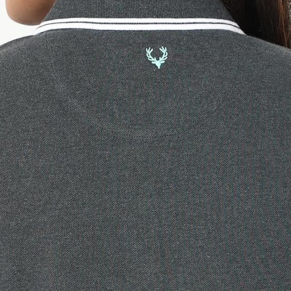 Allen Solly Women’s T-Shirt – Anthra Melange | 100% Cotton | Corporate Gifting-2