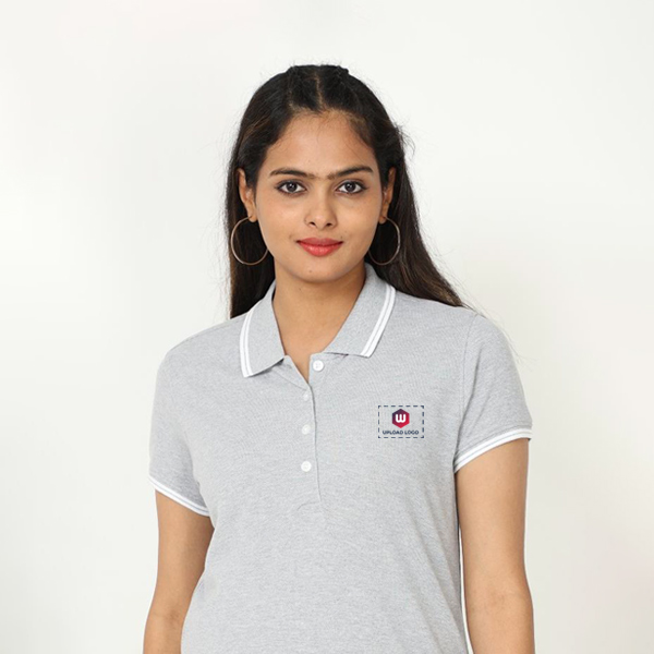 Allen Solly Women’s T-Shirt – Grey Melange | 100% Cotton | Corporate Gifting