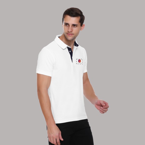 Winbarg Polo T-shirt for Men (White)-2