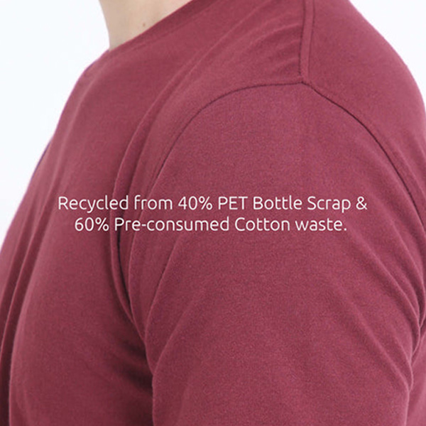 Caslay Crew Neck T-Shirt (Maroon)-2