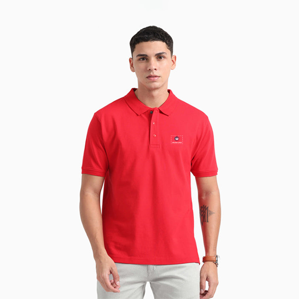 Caslay Organic Polo T-Shirt (Red)