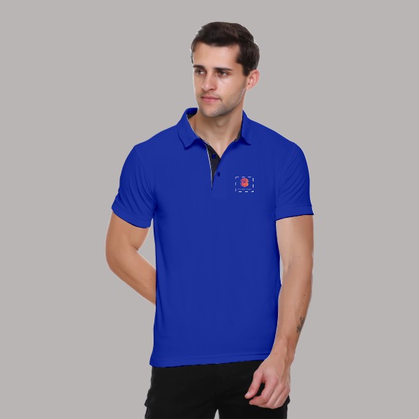 Winbarg Polo T-shirt for Men (Royal Blue)-0