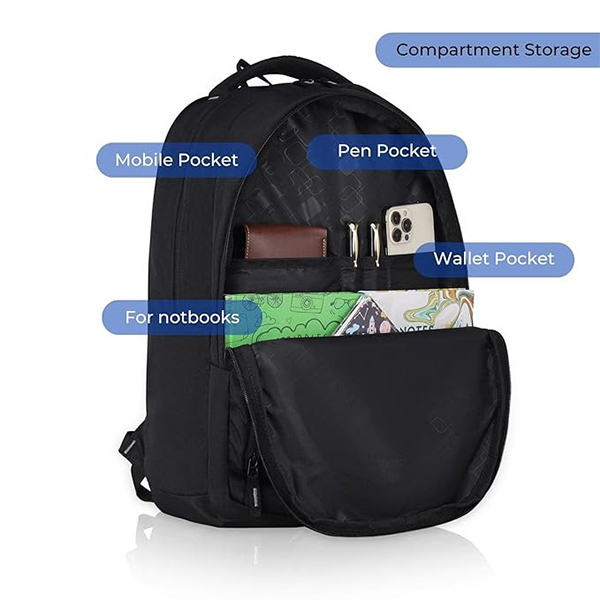 WILDHORN Logrono Laptop Backpack (Black)-2