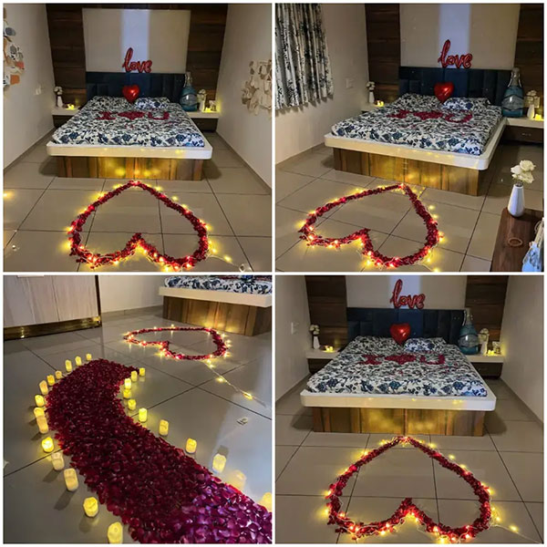 Rose Petal & Candlelight Room Decor-0