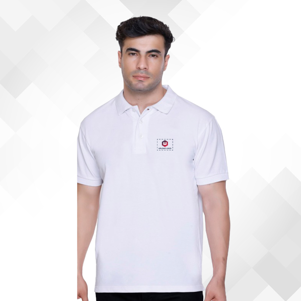 Winbarg Cotton Poly Stretch Polo - White T-Shirt