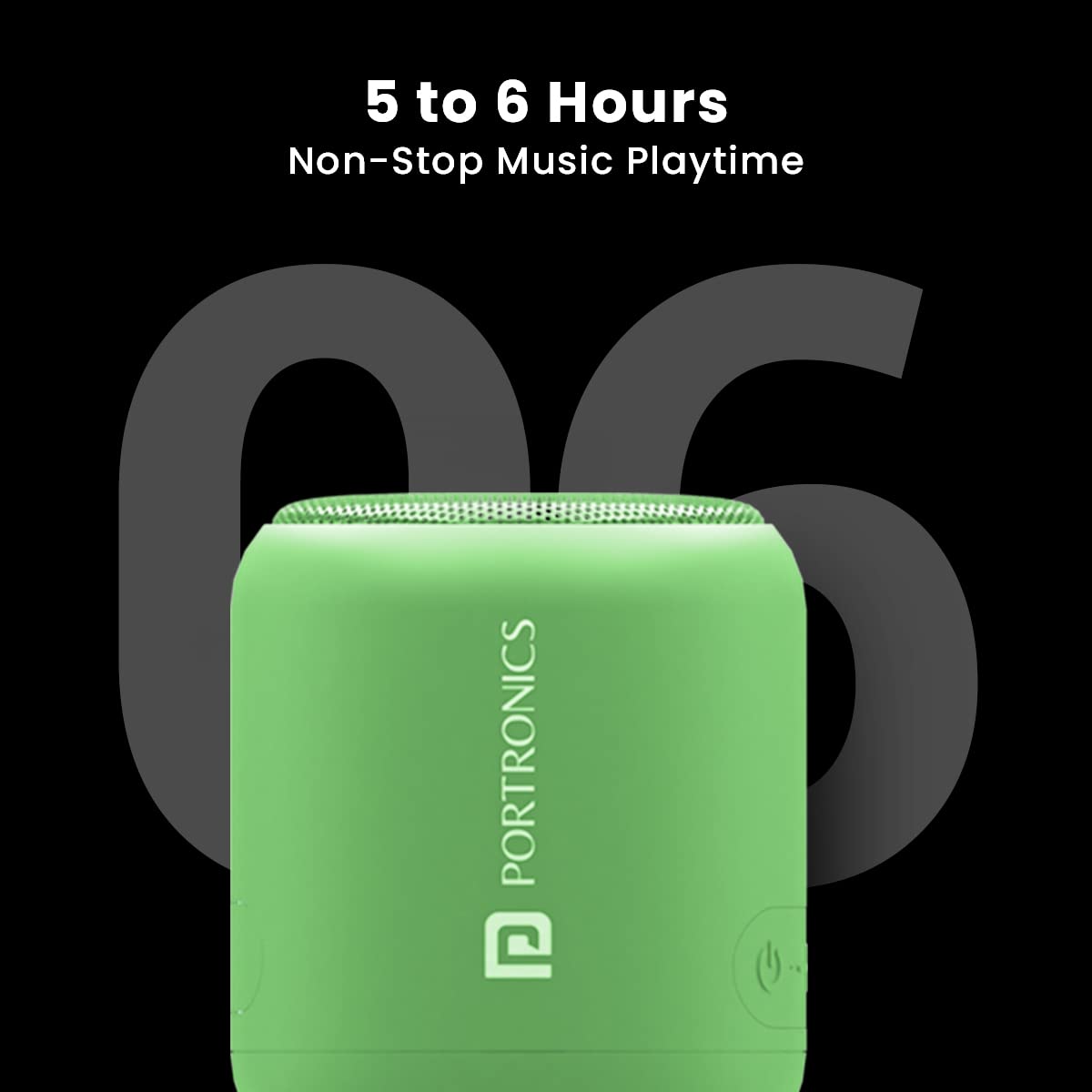 Portronics SoundDrum 1 10W TWS Portable Bluetooth 5.3 Speaker (green)-1