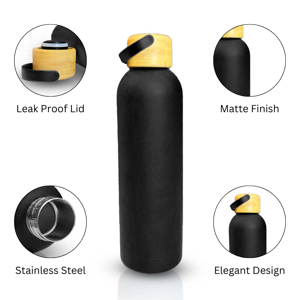 Custom logo Bamboo Cap Bottle for Corporate Gifting-2
