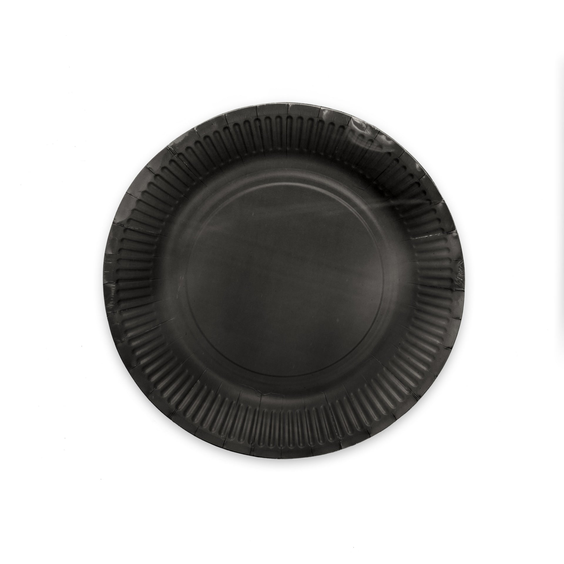 Premium Black Paper Plates 9 Inches - 8 Pc