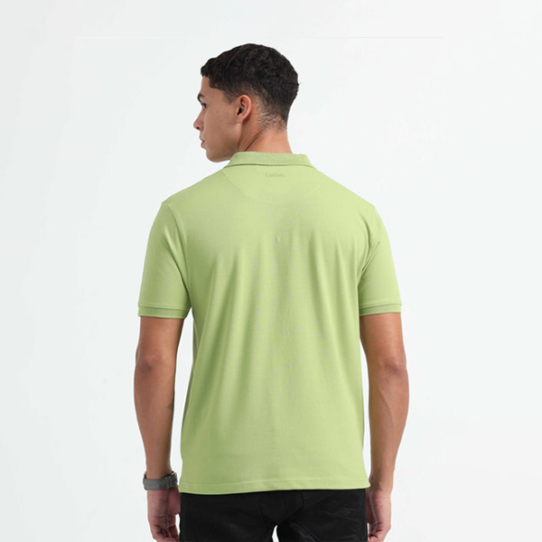 Caslay Organic Polo T-Shirt (Olive Green)-3